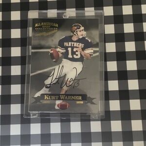 Kurt Warner Signed Football Card